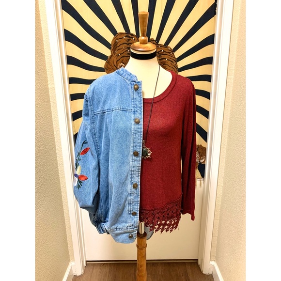 π Stylish lace knit top - Picture 7 of 8